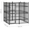 Outdoor Dog Kennel Steel 39.7 ft²