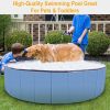 4X4FT Foldable Pet Swimming Pool PVC Kiddie Baby Dog Swim Pool Bathing Tub Playmat Kids Pools