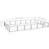 Dog Kennel Black 258.3 ft² Steel