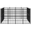 Outdoor Dog Kennel Steel 158.8 ft²