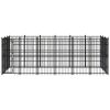 Outdoor Dog Kennel Steel 178.6 ft²