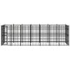 Outdoor Dog Kennel Steel 138.9 ft²