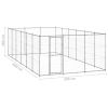 Outdoor Dog Kennel Galvanized Steel 234.4 ft²