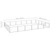 Dog Kennel Silver 258.3 ft² Steel