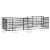 Outdoor Dog Kennel Steel 238.1 ft²