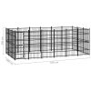 Outdoor Dog Kennel Steel 178.6 ft²