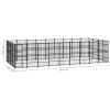 Outdoor Dog Kennel Steel 357.1 ft²