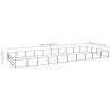 Dog Kennel Black 430.6 ft² Steel