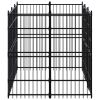 Outdoor Dog Kennel Steel 59.5 ft²