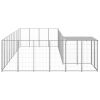 Dog Kennel Silver 208.4 ft² Steel