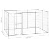 Outdoor Dog Kennel Galvanized Steel 78.1 ft²